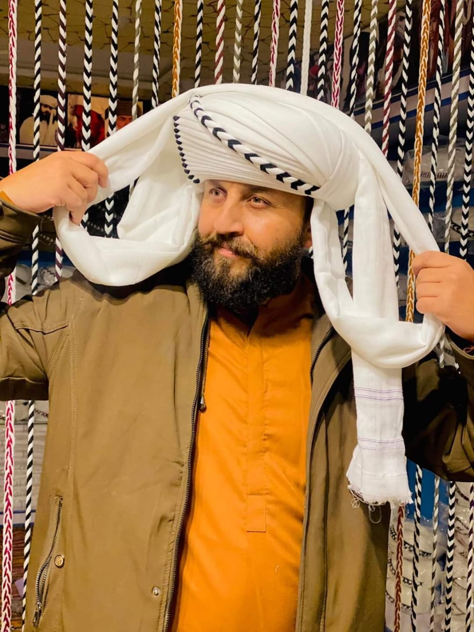 Balochi Traditional Turban – Handcrafted Heritage Elegance black chebuk